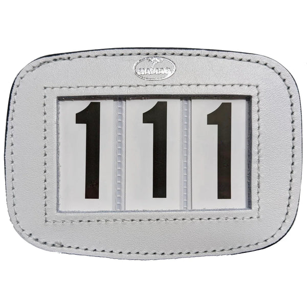 Hamag Leather Saddle Cloth Number Holders (Pair) Drovers Saddlery
