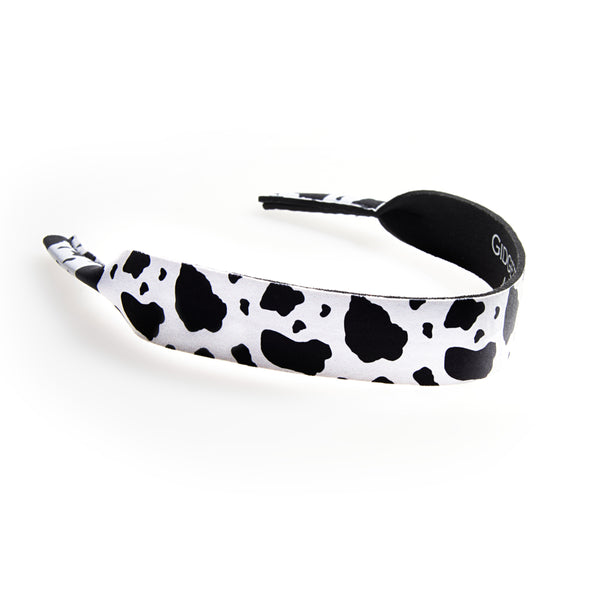Sunglass Strap Black and White Cow Pattern