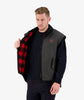 Men's Swanndri Foxton Oilskin Vest with Wool Lining