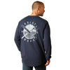 Ariat Men's Rebar Cotton Strong Chainsaw T-Shirt- Navy