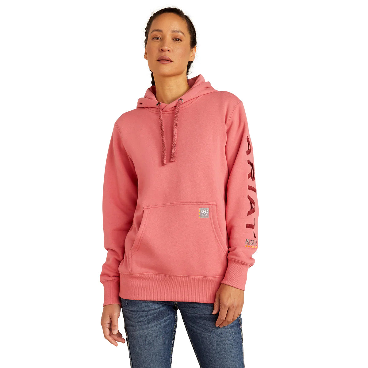 Ariat Women's Rebar Graphic Hoodie- Desert Rose