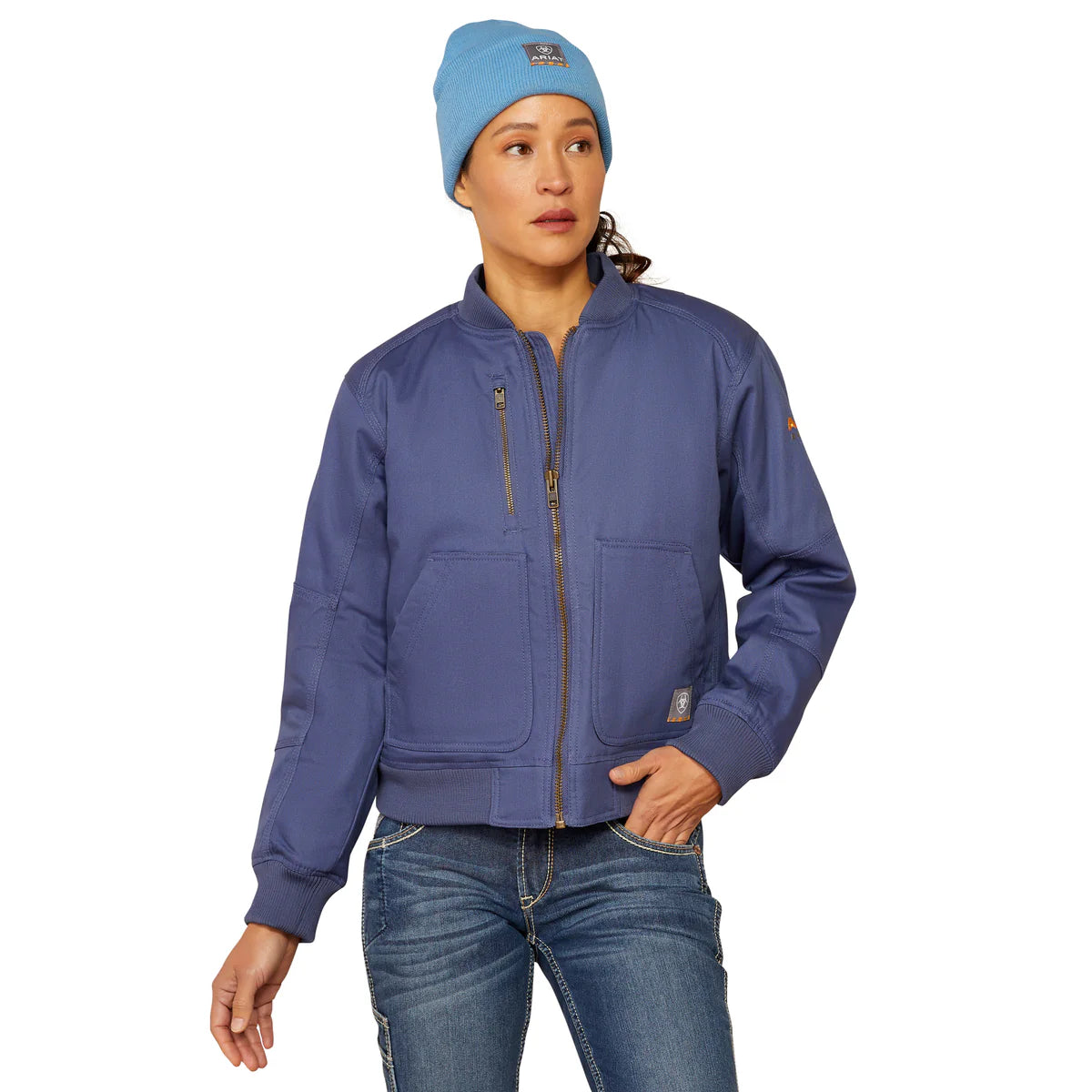 Ariat Women's Rebar Stretch Canvas Bomber Jacket