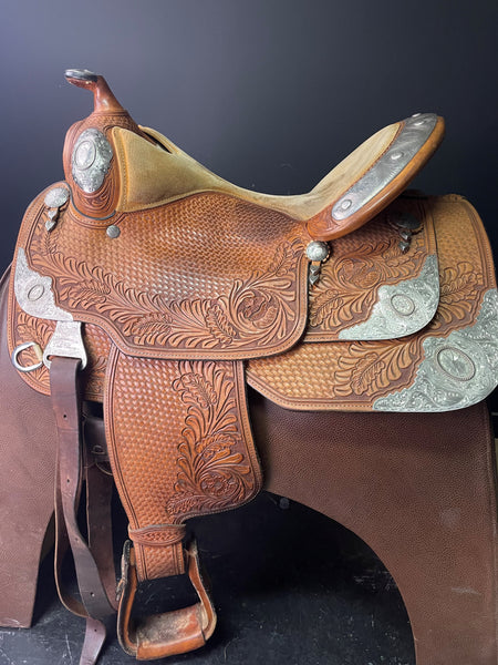 'Dale Chavez' Western Pleasure Saddle 17" - ID:2176K