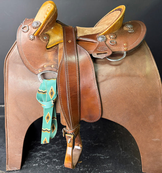 Kim Thake Skeleton Rig Halfbreed Saddle 13.5" ID:2212K