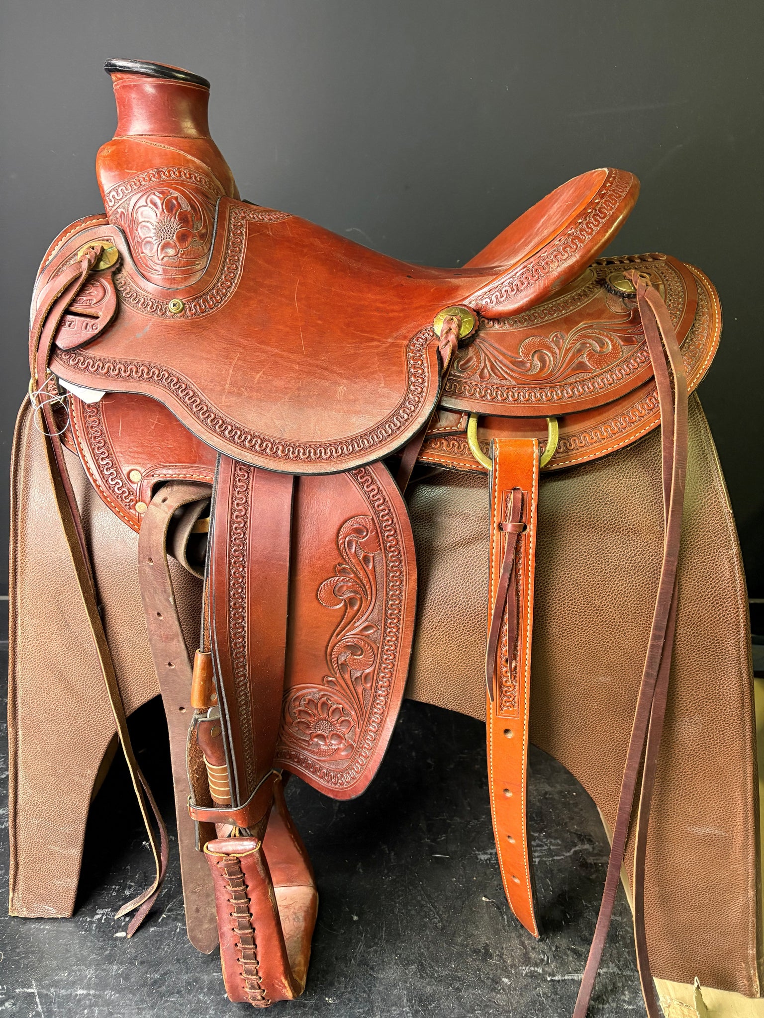 Rocking W R Brand Rocking R Wade Saddle 16