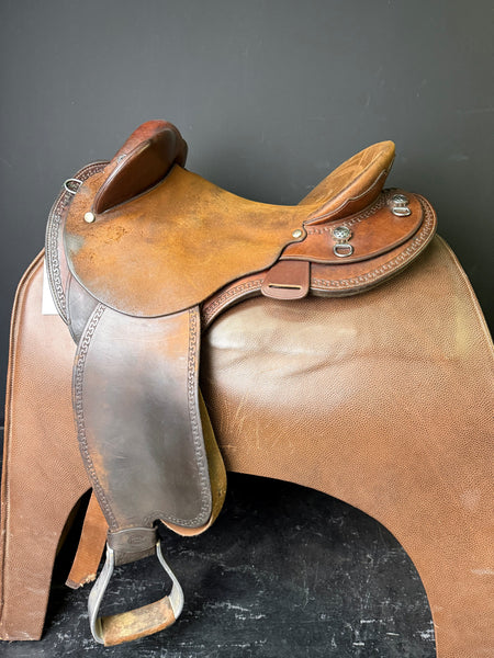 Drovers Saddlery Made 1/2 Breed Saddle 14" ID:2251S