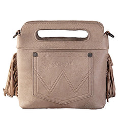 Wrangler Bag Embroidered Fringe Crossbody Natural