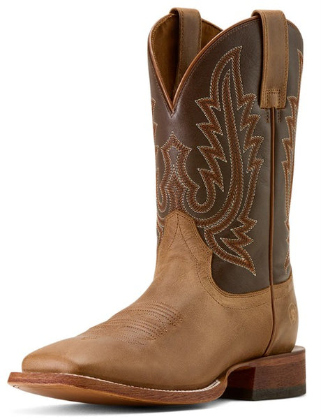 Ariat Men's County Road Wheat Tan & Santa Fe Brown Boots