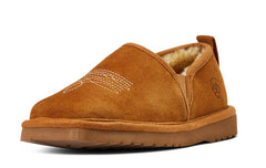 Ariat Men's Lasso Suede Chestnut Slipper