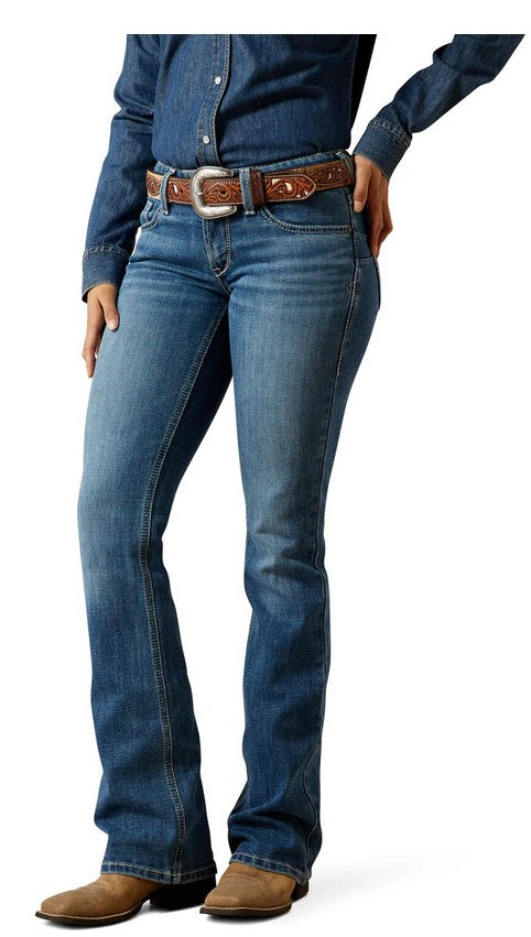 Ariat Women's Mid Rise Aisha Boot Cut Jeans