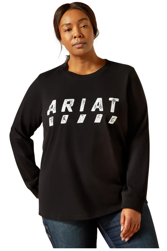 Ariat Women's Rebar Long Sleeve Black Tee