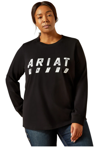 Ariat Women's Rebar Long Sleeve Black Tee
