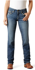 Ariat Women's Mid Rise Estelle Straight Leg Jeans