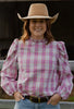 Black Colt Brooke Pink Check Shirt