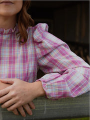 Black Colt Brooke Pink Check Shirt