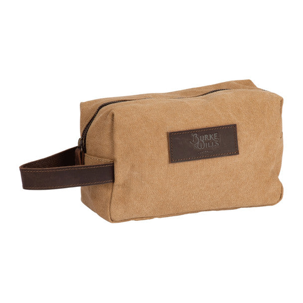 Burke & Wills Camel Saunders Toiletry Bag