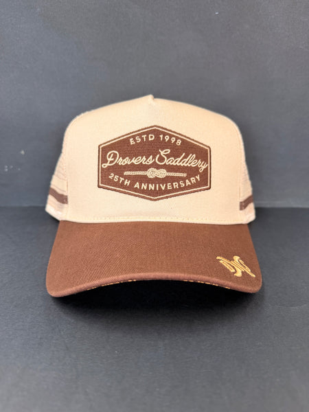 Drovers Saddlery Trucker Cap - Brown & Beige
