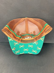Drovers Saddlery Trucker Cap - Green & Brown