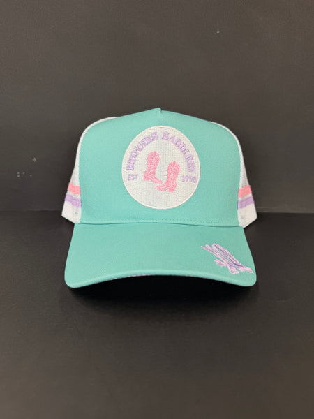 Drovers Saddlery Trucker Cap - Purple & Teal
