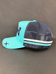 Drovers Saddlery Trucker Cap - Teal & Navy