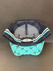 Drovers Saddlery Trucker Cap - Teal & Navy