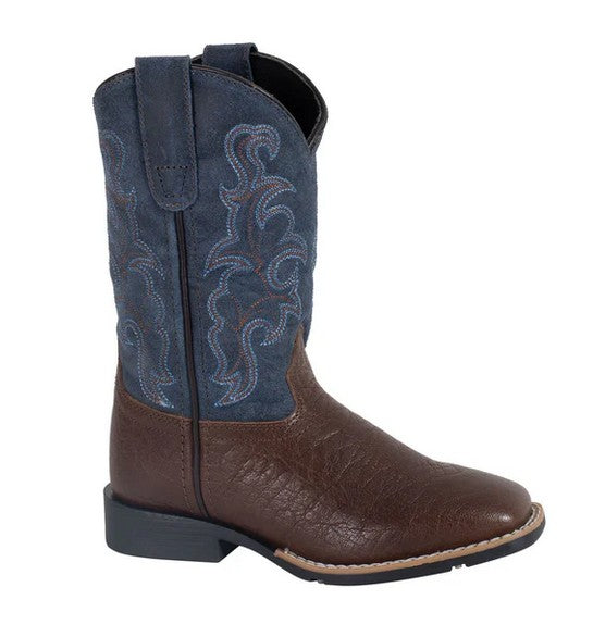 Roper Big Kids Gabriel Chocolate & Blue Boots