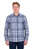 Hard Slog Men's Gael Thermal Blue & Black Shirt