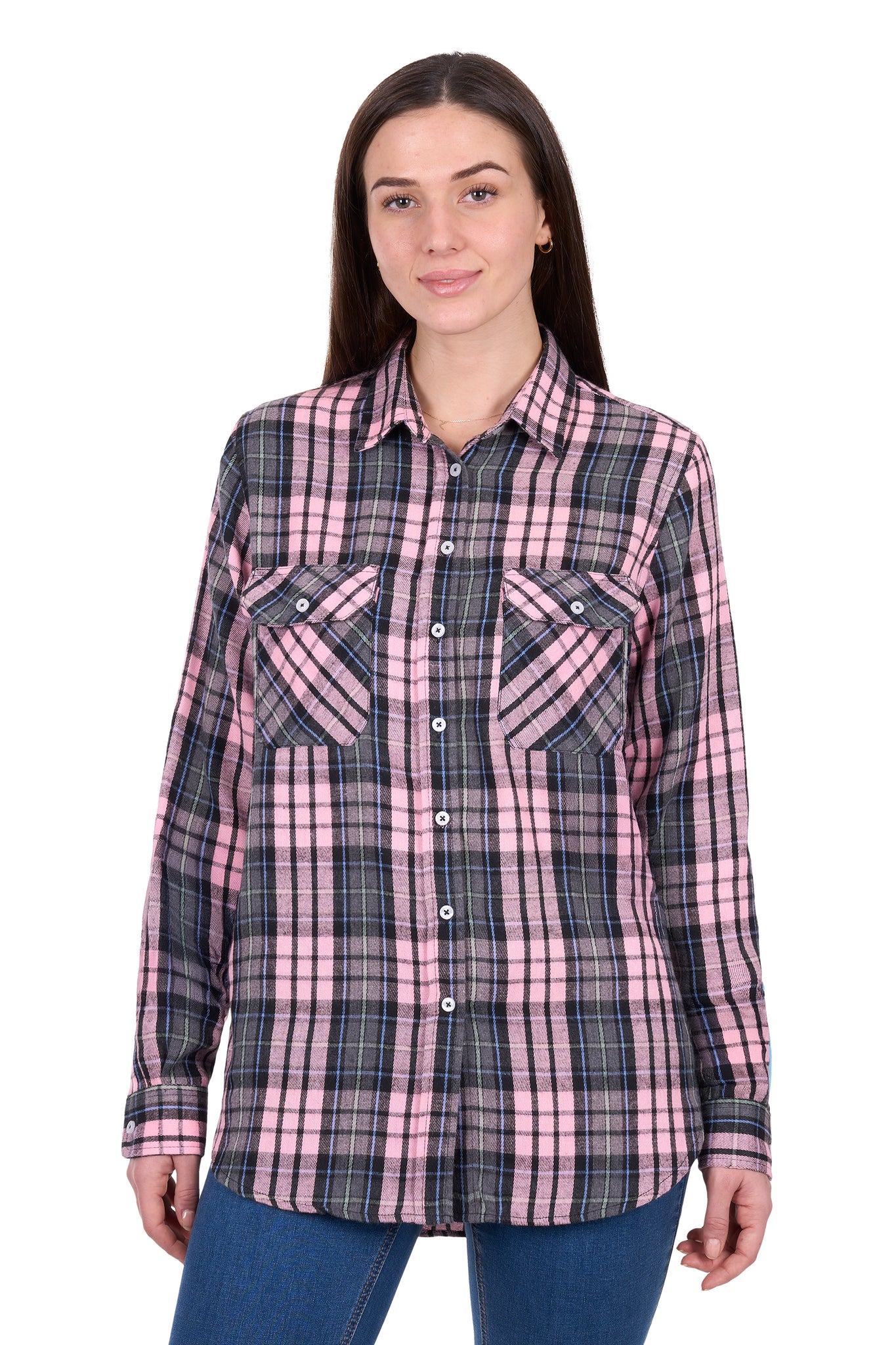 Hard Slog Women's Rose Thermal Pink Shirt