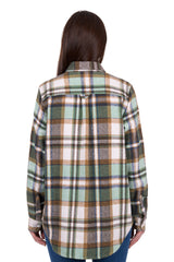 Hard Slog Women's Elle Thermal Green Shirt