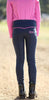 Huntington Girls Ruby Jodhpurs w/Gel - Navy & Pink