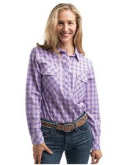 Just Country Georgie Orchid & Royal Shirt