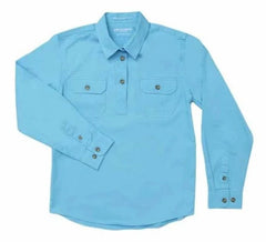 Just Country Girls Kenzie Long Sleeve Half Button Work Shirt