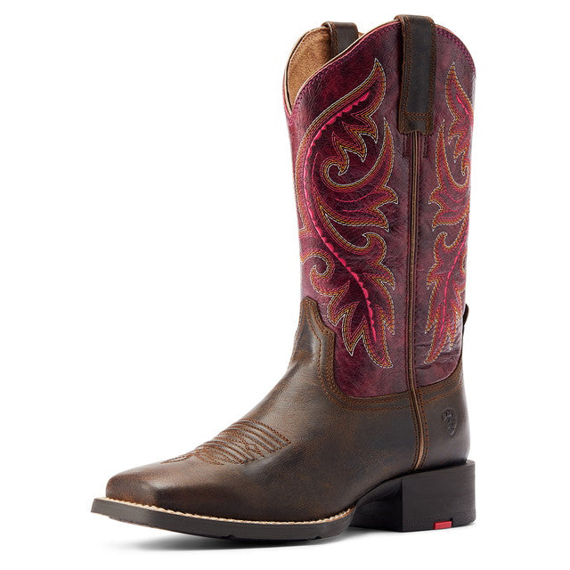 Ariat Women's Performance Round Up Back Zip Square Toe Boots