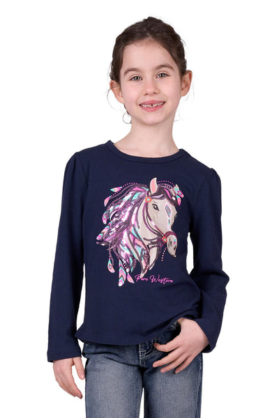 Pure Western Girl’s Kit Long Sleeve Tee