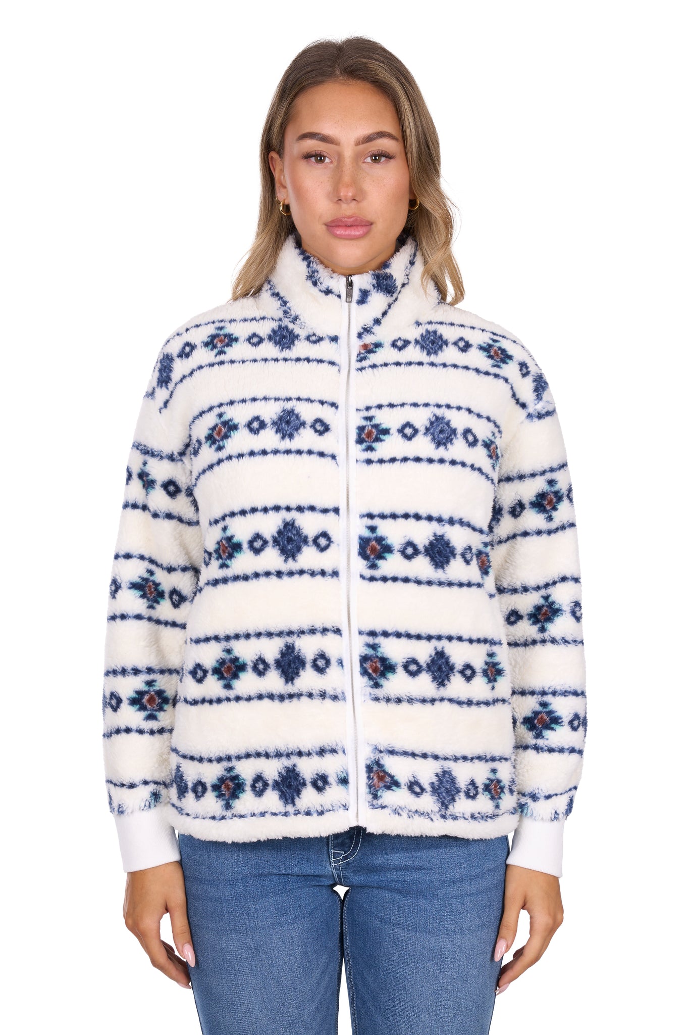 Pure Western Women's Sharna Fleece Ivory Jacket