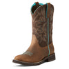 Ariat Womens Delilah Western Boots Distressed Brown/Fudge