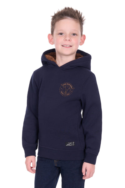 Pure Western Kid's Walker Navy Hoodie