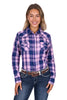 Pure Western Arleen Pink & Navy Shirt