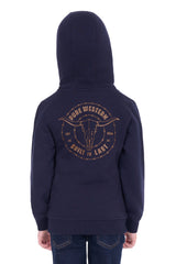 Pure Western Kid's Walker Navy Hoodie