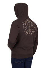 Pure Western Men's Walker Chocolate Hoodie