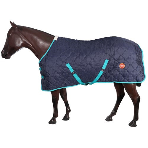 Kozy 420D Quilted Stable Rug - Navy/Teal