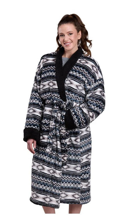 Roper Women's Fleece Aztec Robe
