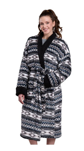 Roper Women's Fleece Aztec Robe