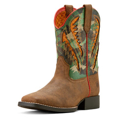 Kid's Quickdraw VentTEK Western Boot- Toasty Tan/ Brushed Camo