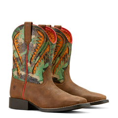 Kid's Quickdraw VentTEK Western Boot- Toasty Tan/ Brushed Camo