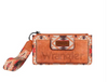 Southwestern Logo Wallet- Apricot