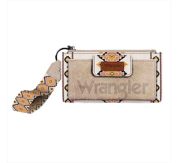 Southwestern Logo Wallet- Natural