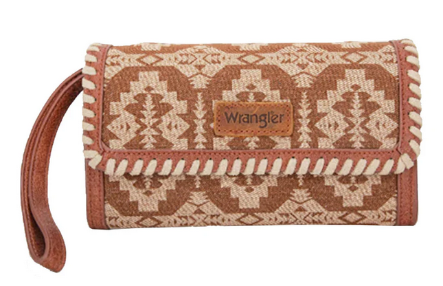 Wrangler Dakota Whipstitch Wallet- Tan