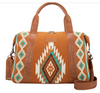 Wrangler Maya Aztec Duffle Bag- Tan