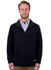 Thomas Cook Men's Mason Merino 1/4 Zip Jumper - Navy